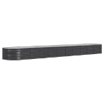 Letto da Giardino in Acciaio a Polvere 440x80x36 cm Antracite
