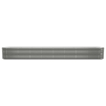 Letto Giardino Acciaio Verniciato a Polvere 332x40x36 cm Grigio