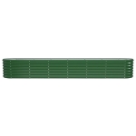 Letto Giardino Acciaio Verniciato a Polvere 224x40x36 cm Verde