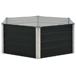 Fioriera Antracite 129x129x45 cm in Acciaio Zincato