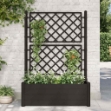 Fioriera da Giardino con Graticcio 100x43x142 cm PP Antracite