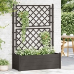 Fioriera da Giardino con Graticcio 100x43x142 cm PP Antracite