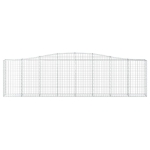 Cesto Gabbione ad Arco 400x30x100/120 cm Ferro Zincato