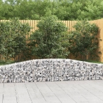 Cesti Gabbioni ad Arco 9 pz 400x30x40/60 cm Ferro Zincato