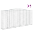 Cesti Gabbioni ad Arco 7 pz 400x50x180/200 cm Ferro Zincato