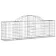 Cesti Gabbioni ad Arco 6 pz 200x30x60/80 cm Ferro Zincato