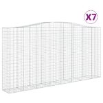 Cesti Gabbioni ad Arco 7 pz 400x50x200/220 cm Ferro Zincato