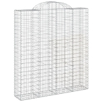 Cesti Gabbioni ad Arco 14 pz 200x50x220/240 cm Ferro Zincato