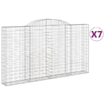 Cesti Gabbioni ad Arco 7 pz 300x30x160/180 cm Ferro Zincato