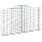 Cesti Gabbioni ad Arco 7 pz 300x30x160/180 cm Ferro Zincato