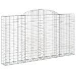 Cesti Gabbioni ad Arco 9 pz 300x30x160/180 cm Ferro Zincato