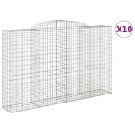 Cesti Gabbioni ad Arco 10 pz 300x50x180/200 cm Ferro Zincato