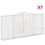 Cesti Gabbioni ad Arco 7 pz 400x30x180/200 cm Ferro Zincato