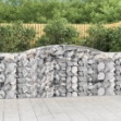 Cesti Gabbioni ad Arco 2 pz 400x50x100/120 cm Ferro Zincato