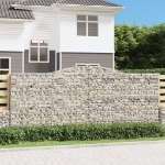 Cesti Gabbioni ad Arco 3 pz 400x50x160/180 cm Ferro Zincato