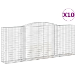Cesti Gabbioni ad Arco 10 pz 400x50x160/180 cm Ferro Zincato
