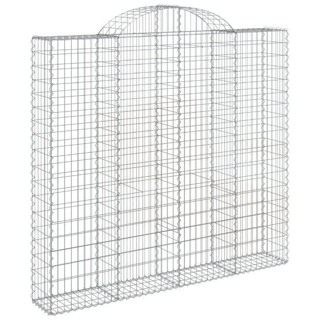 Cesti Gabbioni ad Arco 11 pz 200x50x180/200 cm Ferro Zincato