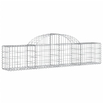 Cesti Gabbioni ad Arco 13 pz 200x30x40/60 cm Ferro Zincato