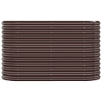 Letto Giardino Acciaio Verniciato a Polvere 114x40x68cm Marrone