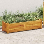 Letto Rialzato da Giardino in Legno di Acacia 100x30x25 cm