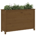 Fioriera Rialzata da Giardino Ambra 119,5x40x78cm Massello Pino