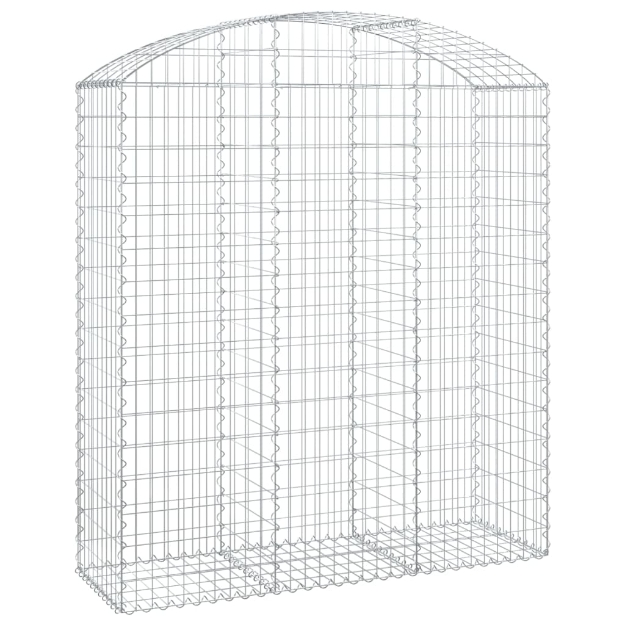 Cesto Gabbione ad Arco 150x50x160/180 cm in Ferro Zincato