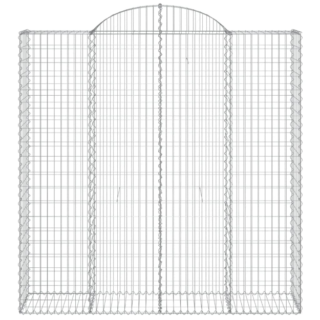 Cesto Gabbione ad Arco 200x50x200/220 cm Ferro Zincato