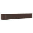 Letto Giardino Acciaio Verniciato Polvere 507x100x68 cm Marrone