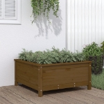 Fioriera da Giardino Ambra 82,5x82,5x39 cm Legno Massello Pino