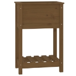 Fioriera con Mensola Ambra 54x34,5x81cm Legno Massello di Pino