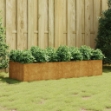Fioriera Rialzata da Giardino 200x80x40 cm in Acciaio Corten