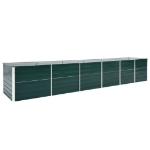 Letto Rialzato da Giardino Acciaio Zincato 480x80x77 cm Verde