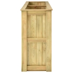 Fioriera Rialzata 196x50x100 cm in Legno di Pino Impregnato