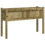 Fioriera Giardino con Gambe 110x31x70 cm Legno Pino Impregnato