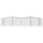 Gabbione ad Arco con Letto Rialzato 200x50x50 cm Ferro Zincato