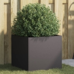 Fioriera Nera 42x40x39 cm in Acciaio