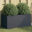 Fioriera Antracite 62x30x29 cm in Acciaio