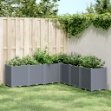 Fioriera da Giardino Grigio Blu 160x160x53 cm in PP
