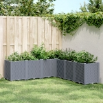 Fioriera da Giardino Grigio Blu 160x160x53 cm in PP
