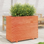 Fioriera Giardino Marrone Cera 90x40x72,5cm Legno Massello Pino