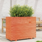 Fioriera Giardino Marrone Cera 90x40x72,5cm Legno Massello Pino