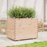 Fioriera da Giardino 90x60x72,5 cm in Legno Massello di Pino