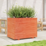 Fioriera Giardino Marrone Cera 90x60x72,5cm Legno Massello Pino