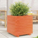 Fioriera Giardino Marrone Cera 50x50x49,5cm Legno Massello Pino