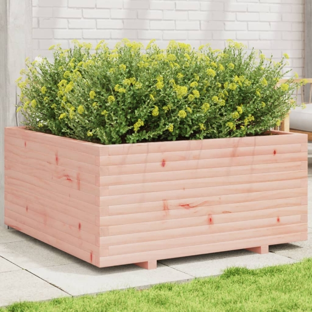 Fioriera da Giardino 100x100x49,5 cm Legno Massello di Douglas