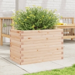 Fioriera da Giardino 70x40x46 cm in Legno Massello di Pino