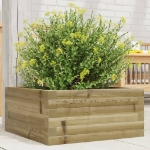 Fioriera da Giardino 50x50x23 cm in Legno di Pino Impregnato