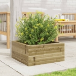 Fioriera da Giardino 50x50x23 cm in Legno di Pino Impregnato