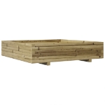 Fioriera da Giardino 110x110x26,5cm in Legno di Pino Impregnato