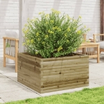 Fioriera da Giardino 80x80x45,5 cm in Legno di Pino Impregnato